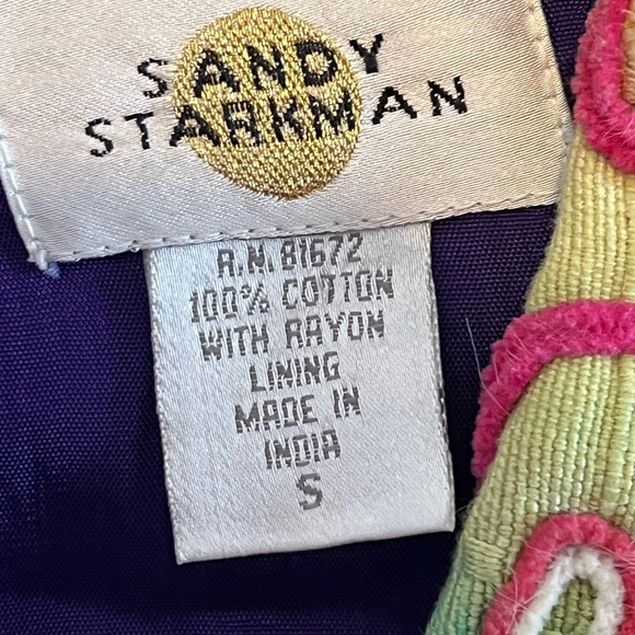 Sandy Starkman Vintage Jacket Abstract Bohemian Pattern Size Small - Picture 2 of 5